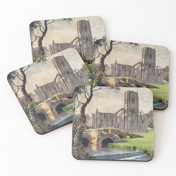 Item preview, Fountains Abbey, Yorkshire - Vintage Railway Travel Poster - 1956 designed and sold by BASlade93.
