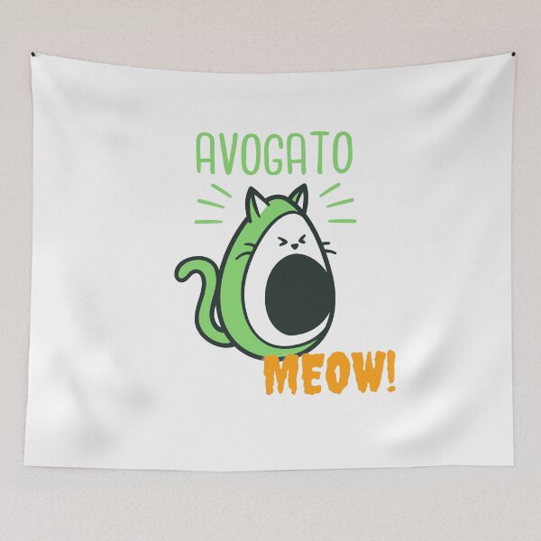 Item preview, Meow. Cat combined with avocado. A funny gift for you. designed and sold by Studio-wzory.