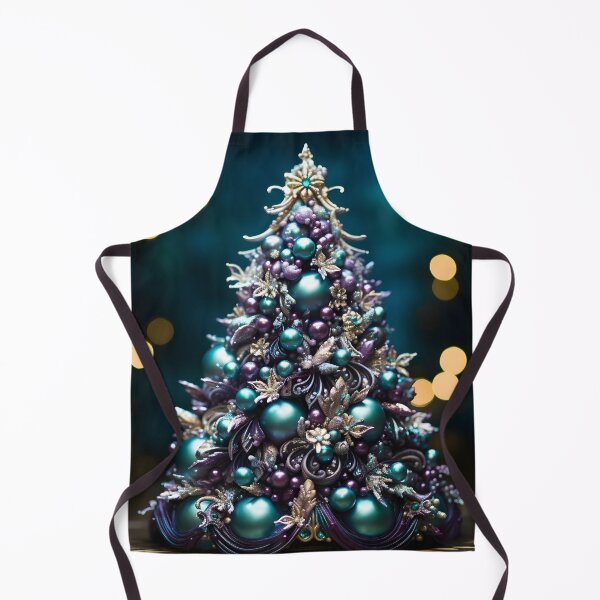 Item preview, teal and purple decorative christmas tree designed and sold by dcrc.