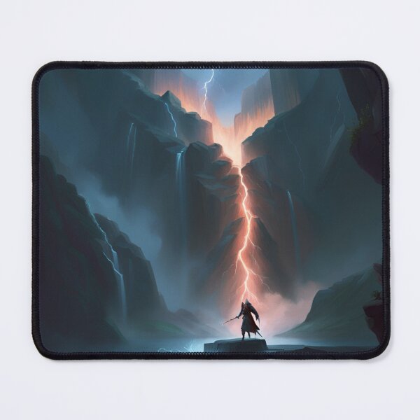 Item preview, Waterfall with lightning designed and sold by DreamistStore.