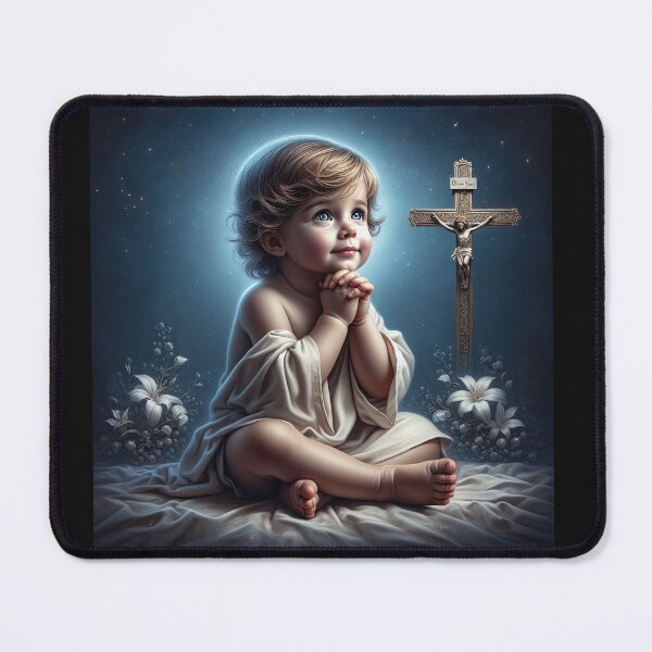 Item preview, Cute Baby Jesus praying Stickers designed and sold by EbyArts.
