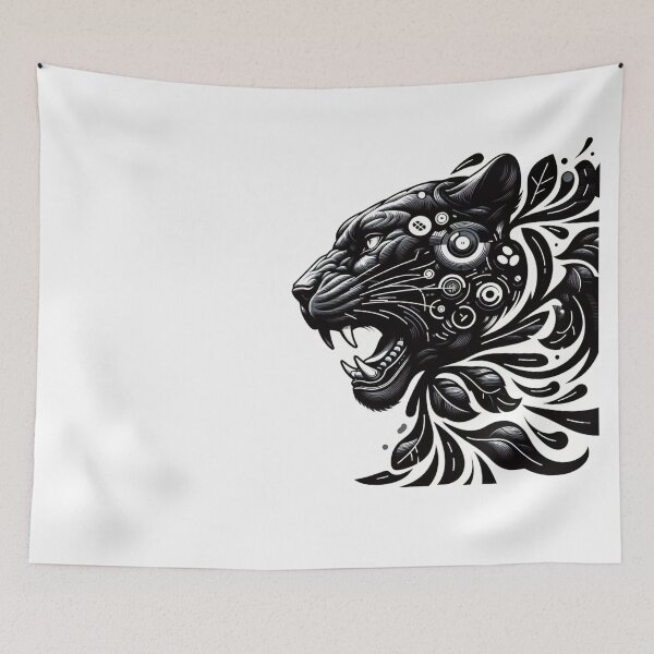 Item preview, Black jaguar from the Brazilian cerrado biome designed and sold by jpereira3004.