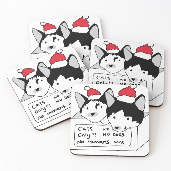 Item preview, Christmas Tuxedo Kitties- A cardboard box for christmas designed and sold by AstraPlaneta.