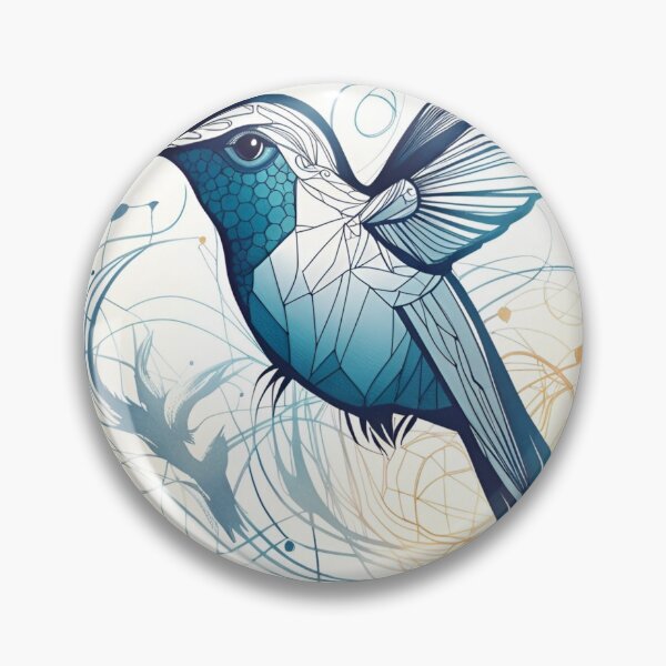 Item preview, drawn hummingbird designed and sold by DreamistStore.