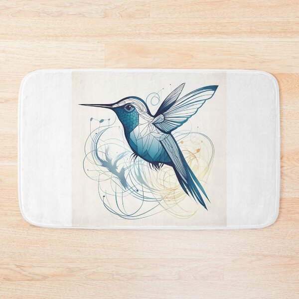 Item preview, drawn hummingbird designed and sold by DreamistStore.
