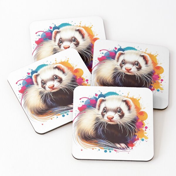 Item preview, A beautiful colorful and stylish ferret designed and sold by Marcoshop10.