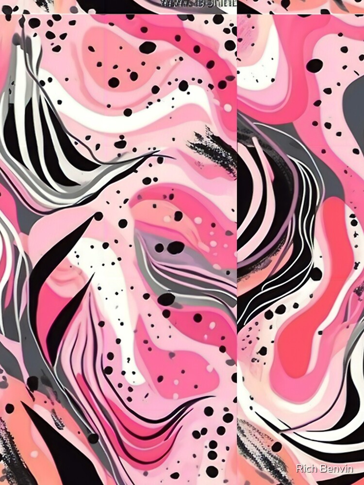 Thumbnail 5 of 5, A-Line Dress, Pink Exploding designed and sold by Hashola.
