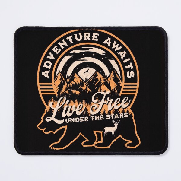 Item preview,  Bear ,Adventure,awaits,live, free ,under,the,stars  designed and sold by MoonDesinso.