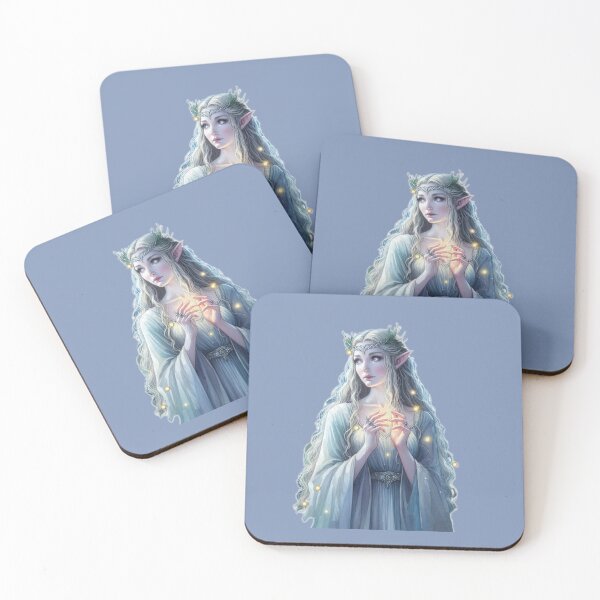 Item preview, Elven Princess Fairy Girl Moonlight Fantasy Art  designed and sold by ArtUnova.