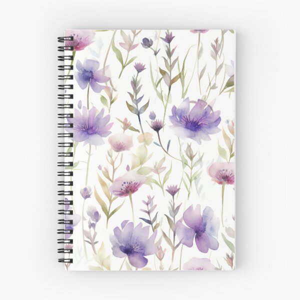 Item preview, Purple Wildflowers in Watercolor designed and sold by Hashola Designs.