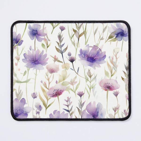 Item preview, Purple Wildflowers in Watercolor designed and sold by Hashola Designs.