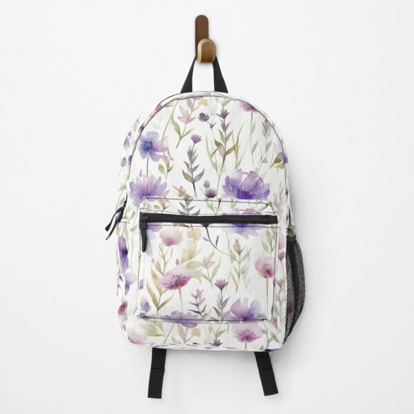 Item preview, Purple Wildflowers in Watercolor designed and sold by Hashola Designs.