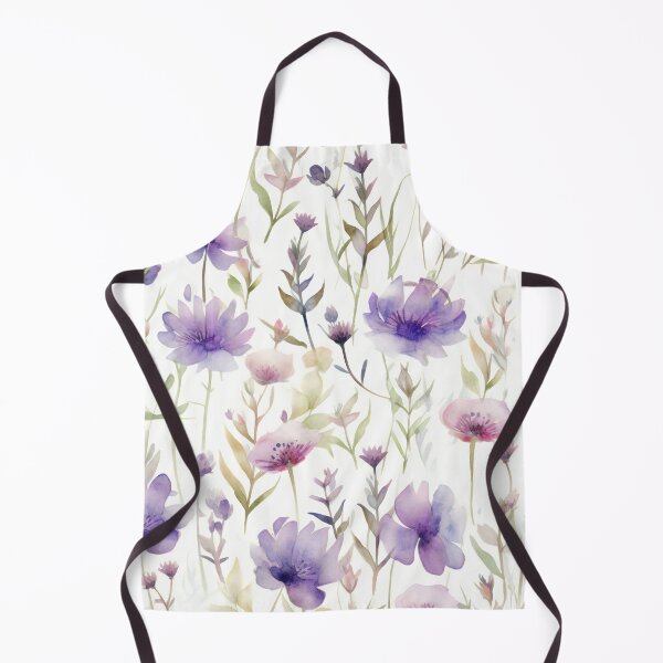Item preview, Purple Wildflowers in Watercolor designed and sold by Hashola Designs.