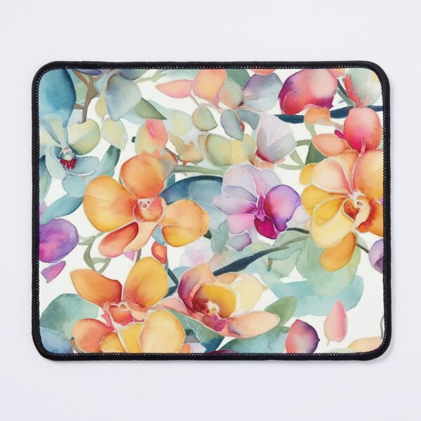 Item preview, Orchid Flower Garden in Watercolors designed and sold by Hashola Designs.