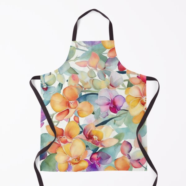 Item preview, Orchid Flower Garden in Watercolors designed and sold by Hashola Designs.