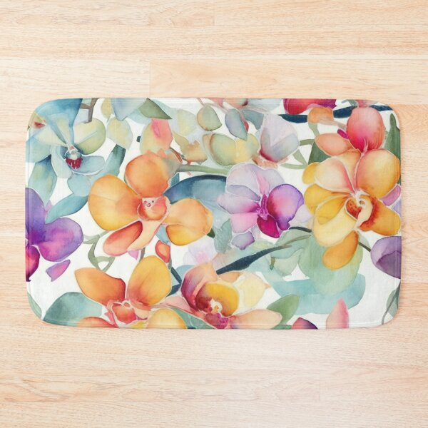 Item preview, Orchid Flower Garden in Watercolors designed and sold by Hashola Designs.