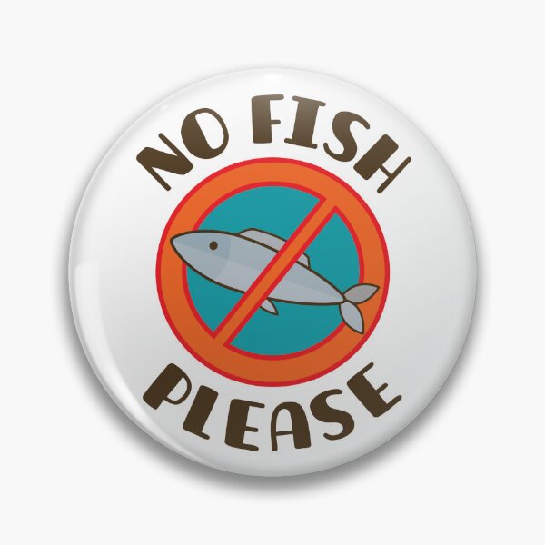 Item preview, No Fish Please - Food Allergy Alert designed and sold by Meg Bea Paperie.