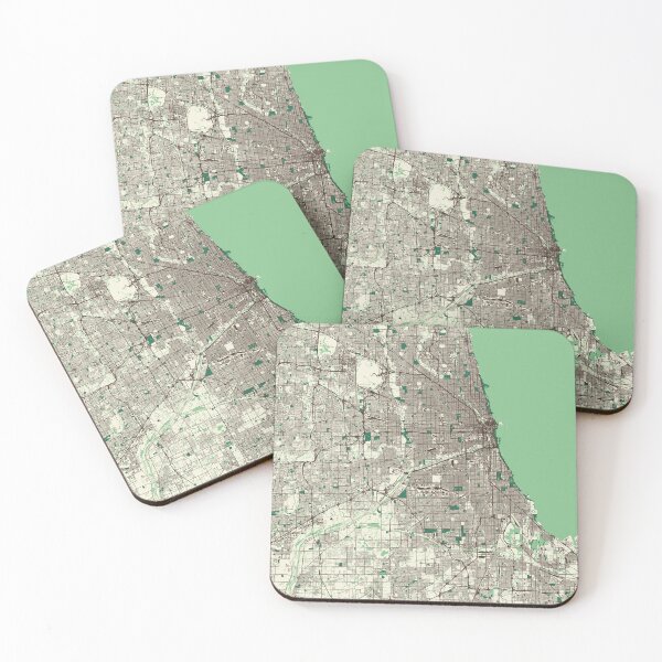 Item preview, Chicago Street Map designed and sold by mapsbymo.