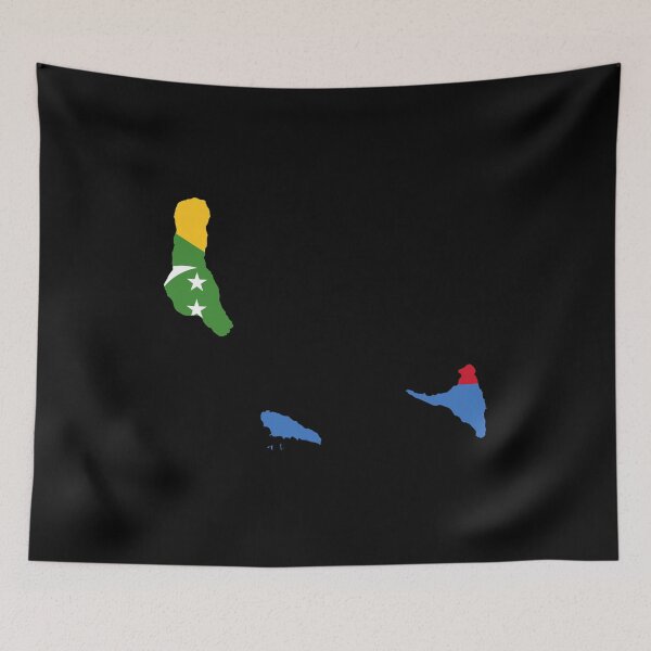 Item preview, Comoros map designed and sold by feether-store.