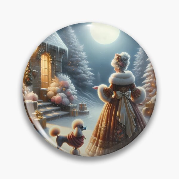 Item preview, Toy Poodle's Enchanted Christmas Eve designed and sold by DeenaDee.