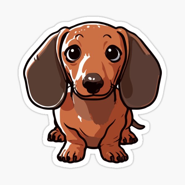 Item preview, Cute Little Dachshund designed and sold by BarkandStick.