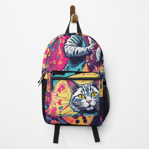Item preview, cat playing bass guitar designed and sold by Batiz.