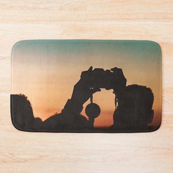 Item preview, Silhouette of a photographer at sunset - photo designed and sold by CineWanderlust.