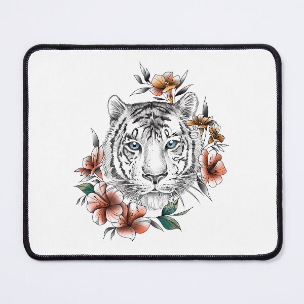 Item preview, Tiger with Lilies designed and sold by Surreal Ilustra.