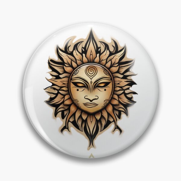 Item preview,  Sand colored tribal sun, Akelarre designed and sold by AkelarreDesigns.