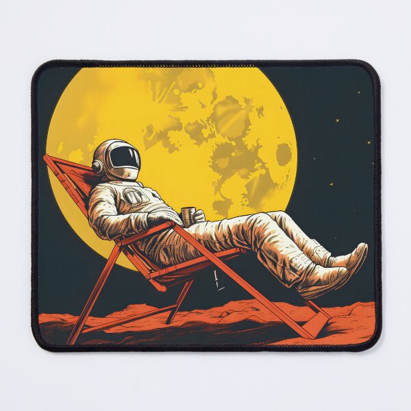 Item preview, Sunbathing Astronaut designed and sold by FarOutTees.