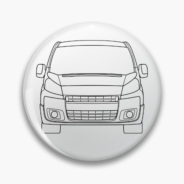 Item preview, Peugeot Expert Citroen Jumpy Citroen Dispatch Fiat Scudo 2006-2012 black lined art designed and sold by EdimDesign.