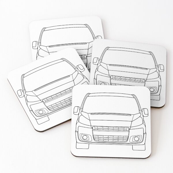 Aperçu de l'œuvre Peugeot Expert Citroën Jumpy Citroën Dispatch Fiat Scudo 2006-2012 art doublé noir créée et vendue par EdimDesign.