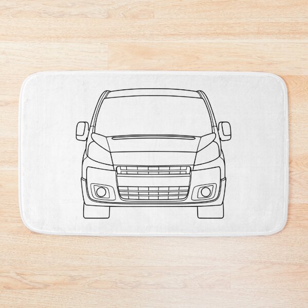 Item preview, Peugeot Expert Citroen Jumpy Citroen Dispatch Fiat Scudo 2006-2012 black lined art designed and sold by EdimDesign.