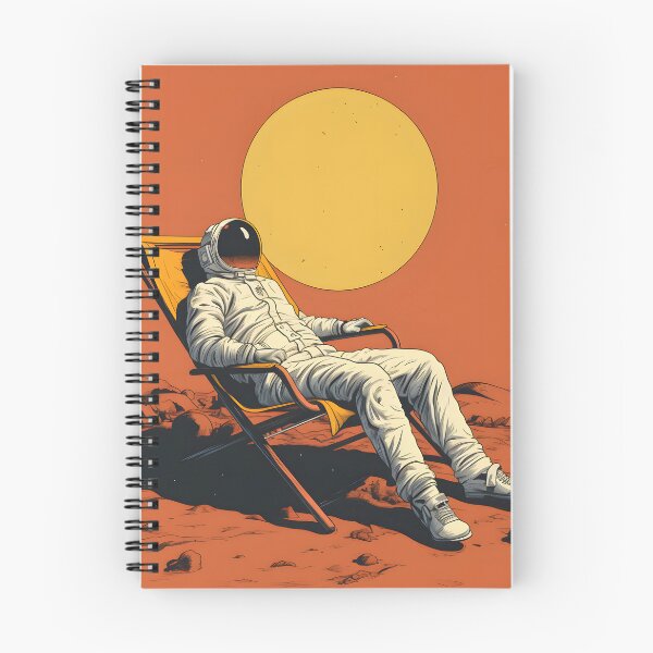 Item preview, Minalist Sunbathing Astronaut designed and sold by FarOutTees.