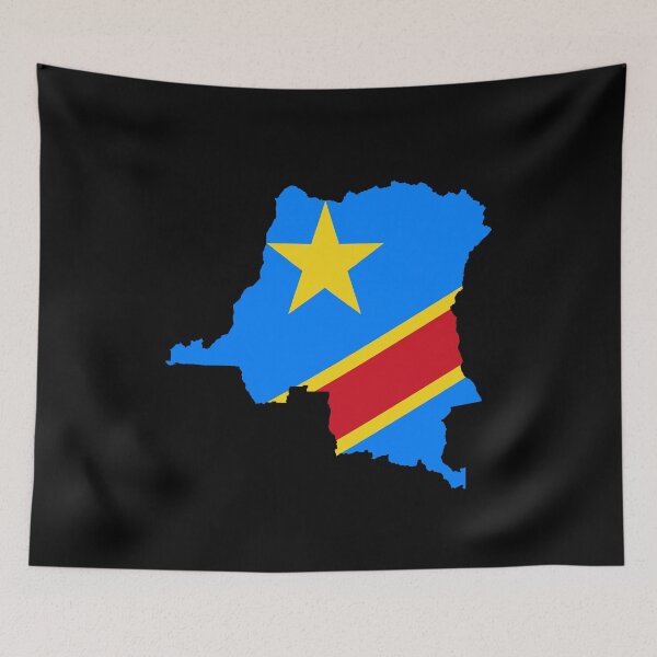 Item preview, Flag map of the Congo designed and sold by feether-store.