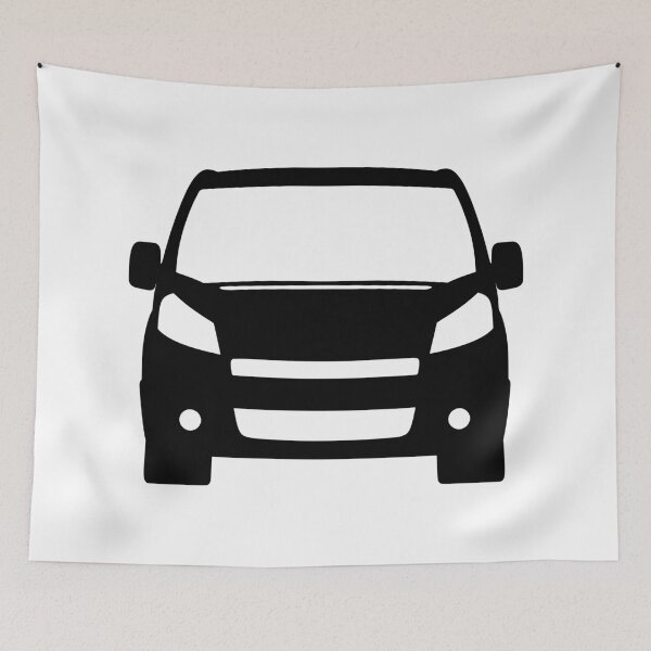 Item preview, Peugeot Expert Citroen Jumpy Citroen Dispatch Fiat Scudo 2006-2012 black silhouette designed and sold by EdimDesign.
