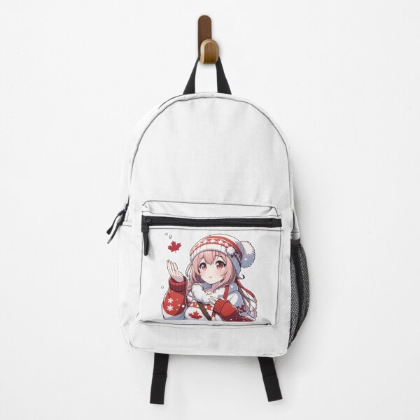 Item preview, Enchanted Snowfall: Canadian Maple Anime Girl Sticker designed and sold by PlayfulCartoons.