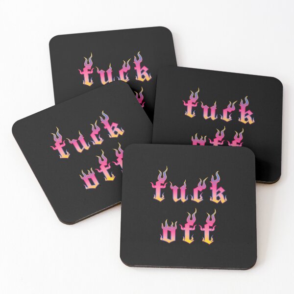 Item preview, Pastel Fuck Off Flames Tattoo designed and sold by GiovanySketch.