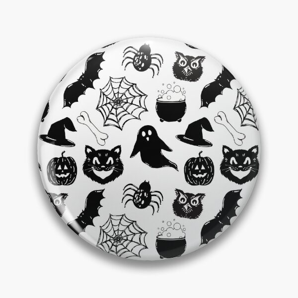Item preview, Spooky Halloween Vintage Halloween Print with Bats, Ghost, Owls, & More designed and sold by theprintwitch.