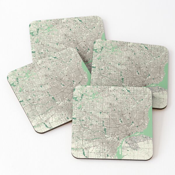 Item preview, Detroit Street Map designed and sold by mapsbymo.