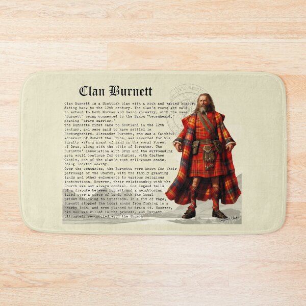 Item preview, Clan Burnett Scottish History  designed and sold by BagTown Clans.
