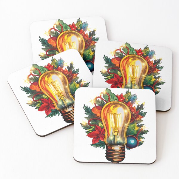 Item preview, Enchanting Christmas Glow Illuminated Light with Holly Surround designed and sold by meganohm.