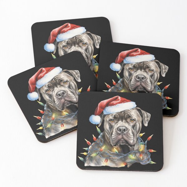Item preview, Cane Corso Christmas Tree Light Santa Hat designed and sold by Smix Pixels.