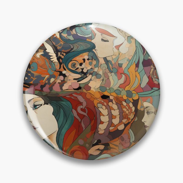 Item preview, Art Nouveau Graffiti Collage designed and sold by Hashola Designs.