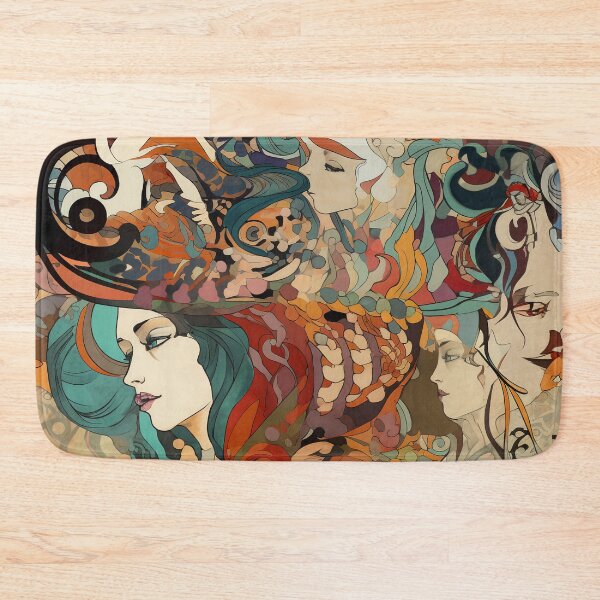 Item preview, Art Nouveau Graffiti Collage designed and sold by Hashola Designs.
