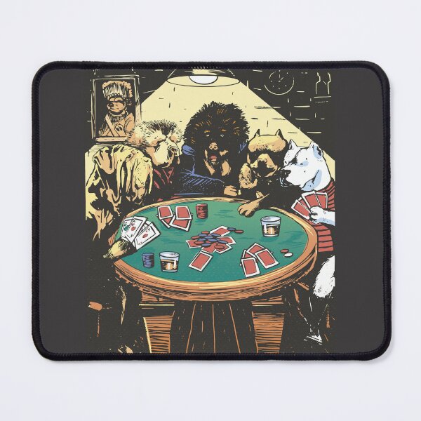 Item preview, Dogs Playing Poker | A Friend in Need | Funny Dog Lover Art  designed and sold by DrawHandArt.