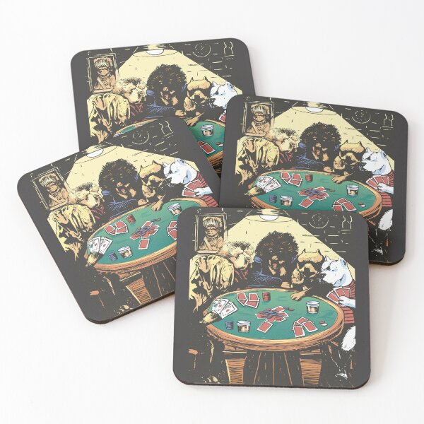 Item preview, Dogs Playing Poker | A Friend in Need | Funny Dog Lover Art  designed and sold by DrawHandArt.