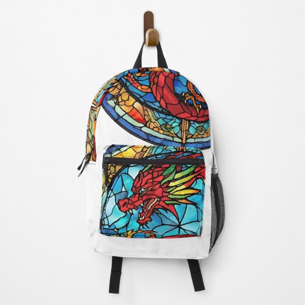 Item preview, colorful stained glass with animals, dragon designed and sold by GroonSpace.