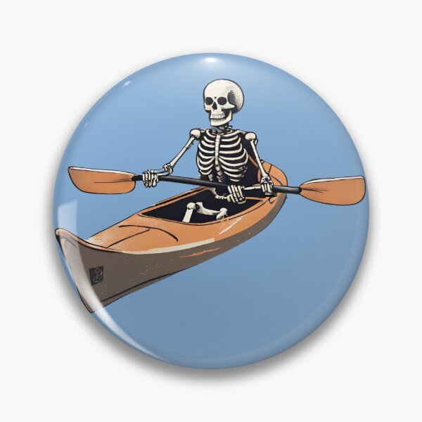Item preview, Kayaking Skelly designed and sold by cozyvintage.