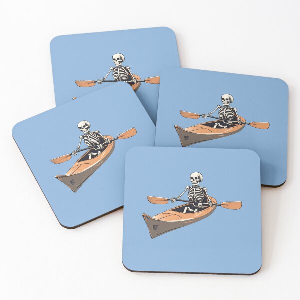 Item preview, Kayaking Skelly designed and sold by cozyvintage.